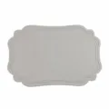 Nordische Retro Kunstleder Tischset wasserdicht hitzebeständig Matte 45x30cm grau 1Stk - Off-Weiß Tischset