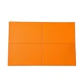Rechteckige Leder-Tischset mit Ziernähten, wasserdicht, ölabweisend und hitzebeständig. - 45X30CM / Orange
