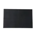 Schwarze quadratische Leder-Tischset, wasserdichte hitzebeständige PVC-Matte für Küche. - 45X30CM / Schwarz
