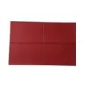 Rotes Leder quadratisch Platzset PVC Hitzeschutz wasserdichte Tischmatte Esszimmer. - 45X30CM / Rot