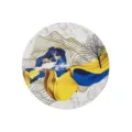 Runde PVC Tischset mit chinesischem Zen-Druck, blaues und goldenes abstraktes Design. - Zen Tischset 2