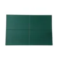 Tovaglietta in pelle verde scuro, tappetino quadrato impermeabile in PVC per ristorante. - 45x30cm / Verde
