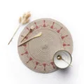 Runde bedruckte gewebte Tischmatte, japanischer Stil Hitzeschutz Tischset für zu Hause. - Rund 38cm, Dicke 0.1cm / Gewebt Gedruckt Rot
