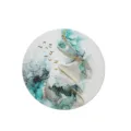 Modern Chinese Zen round PVC placemat heat insulated table mat for home kitchen dining room - Zen Placemat 7