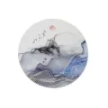New Chinese zen printed PVC placemat round heat insulation pad for home dining table decor - Zen Placemat 6