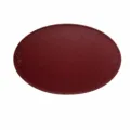 Vintage Kunstleder Ovale Tischset Retro Hitzebeständige Matte Wasserdichte Essdeko - Burgunderrot Schleife Oval Tischset