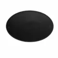 Retro Kunstleder Tischset, schwarzes ovales wasserdichtes wärmeisolierendes nordisches Set. - Schwarz Schleife Oval Tischset