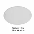 Nordisch Retro Kunstleder ovale Tischset mit gepraegtem Rand, wasserdichte waermebestaendige Matte. - Hellgrau Schleife Oval Tischset