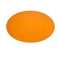 Oranger ovaler Kunstleder Tischset wasserdicht hitzebeständig Matte für Esszimmer - Orange Schleife Oval Tischset