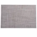Flax color PVC woven placemat heat resistant table mat for modern kitchen dining room. - Linen