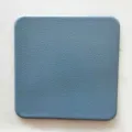 Skandinavischer quadratischer Leder Tischset wasserdicht Hitzeschutz Tassenuntersetzer - Blau Untersetzer