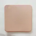 Minimalistischer rosa Leder-Untersetzer, stilvolle, wasserdichte Isolier-Tischmatte. - Rosa Untersetzer