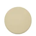Round beige faux leather placemat, PVC heat insulation table mat for home kitchen dining room. - 38*38cm / Beige