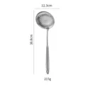 Stainless steel kitchen skimmer spoon with long handle and fine mesh strainer for cooking. - Slotted Spoon / 304 Stainless Steel