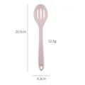 Mini Silikon Schaumlöffel Küchenhelfer, rosa hitzebeständig Babylöffel Kochlöffel. - Schaumlöffel / Rosa