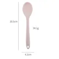 Rosa Mini Silikonlöffel für Babybrei und Küche, hitzebeständig, 20,5 cm lang, leicht zu reinigen. - Massiver Löffel / Rosa