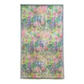 Vintage floral print long silk scarf for women, lightweight spring summer fashion shawl. - Spring Blossoms