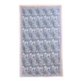 Vintage paisley print long silk scarf for women, lightweight spring summer fashion shawl. - Blue Pink Paisley
