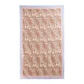 Vintage paisley print long scarf, lightweight spring summer shawl for women daily wear. - Orange Blue Paisley