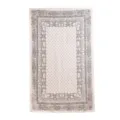 Retro paisley print rectangular silk scarf, elegant lightweight women shawl, vintage fashion. - White Paisley