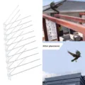 Spikes dissuasori per uccelli in acciaio inossidabile con base acrilica per tetti e giardino. - Spia D'Uccello Standard