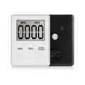 Digitale keukenwekker met helder LCD scherm, nauwkeurige instellingen en handige knoppen. - Wit