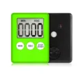 Led digitaler Küchenwecker Countdown Erinnerung mit klarem LCD Bildschirm und Tasten. - Grün