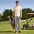 Men's golf pants quick dry breathable athletic casual trousers outdoor sportswear outdoor commute. - S / Bottoms / Grey Apricot