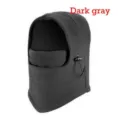 Winter fietsfleece muts thermisch gezichtsmasker outdoor winddichte bivakmuts voor heren. - M (56-58cm) / Grijs