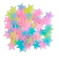 Autocollants muraux etoiles en plastique lumineux, etoiles colorees pour decorer chambre. - Coloré