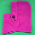 Thermische fleece fietsmuts winter winddichte bivakmuts gezichtsmasker roze kleur - M (56-58cm) / Rozerood