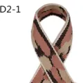 5cm wide jacquard webbing strap, vintage camouflage pattern fabric belt for bags garments. - Beige Brown Pink Geometric Camouflage (D2-1)