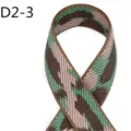 Detailed close-up of 5cm wide camouflage jacquard webbing strap for bags and garments. - Brown Green Beige Camouflage (D2-3)
