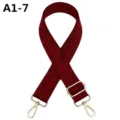 Correa de repuesto ajustable para bolso rojo negro tejido cruzada hombro accesorio - A1-7 Negro Burdeos