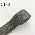 Gruen weisses Jacquard Gurtband 3.8cm dickes gewebtes Band fuer Kleidung und Tasche Zubehoer. - C1-3 Grün