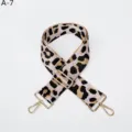 Correa de repuesto ajustable con estampado de leopardo y herrajes dorados para bolsos. - Dorado / Rosa