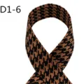 Ιμαντας ζακάρ pied-de-poule 5cm για τσάντες και ρούχα, κλασική μαύρη καφέ υφαντή λεπτομέρεια. - Маύρο Καφέ Πόδι του Πετεινού