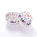Caissettes à cupcakes imprimées de Noël, tasses de cuisson en papier sulfurisé, 100 pcs. - Cloche de Noël