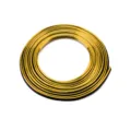 Car interior decorative trim line, flexible gap filler strip for dashboard and door panels. - 5M with Scraper / Gold