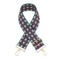 Tracolla di ricambio a quadri colorati cinturino regolabile per borse a tracolla e zaini eleganti. - A Quadri Rosso Blu Verde Bianco
