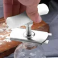 Abrebotellas de tarro ajustable de acero inoxidable herramienta de cocina manual - Blanco