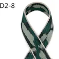5cm wide jacquard webbing camouflage strap for garments luggage and bags DIY sewing crafts. - Green Gray Camouflage (D2-8)