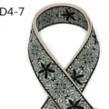 Ethnic jacquard webbing strap detail, 5cm wide cotton polyester fabric ribbon for bags DIY. - Ethnic Jacquard Style (D4-7)