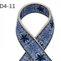 Ethnic jacquard webbing, 5cm width blue floral embroidered ribbon for garment sewing craft DIY. - Ethnic Jacquard Style (D4-11)