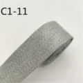Nastro jacquard 3.8cm largo fettuccia in tessuto rotolo cucito per borse vestiti - C1-11 Grigio Verde