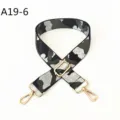 Jacquard camouflage replacement bag strap with golden hardware adjustable ethnic shoulder straps - A19-6