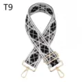 Sangle de sac de rechange réglable avec motif trèfle tendance et accessoires dorés. - T9 / Or