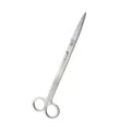 Stainless steel aquarium plant scissors straight design for aquascaping and fish tank care. - 25cm Satin Straight Scissors