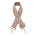 Sangle de sac de rechange large et élégante avec boucle métallique réglable et motif tissé. - N16