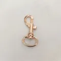 Roségoudkleurige draaibare karabijnhaak tas hardware metalen snap sluiting accessoire - Goud